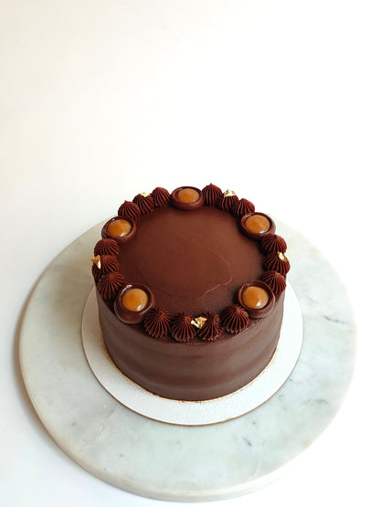 Chocolate Truffle Cake with Salted Caramel