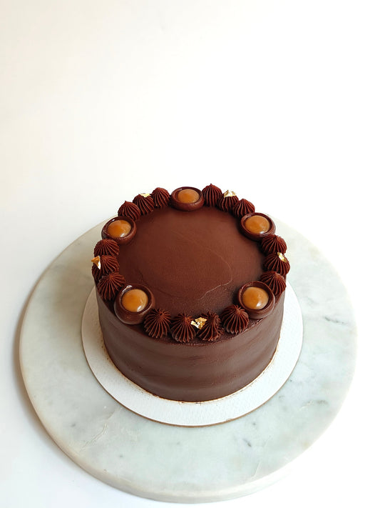 Chocolate Truffle Cake with Salted Caramel