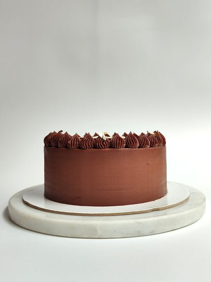 Chocolate Truffle Cake with Strawberry Compote