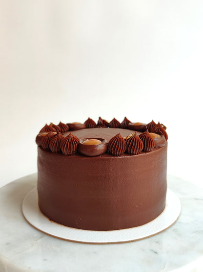 Chocolate Truffle Cake with Salted Caramel