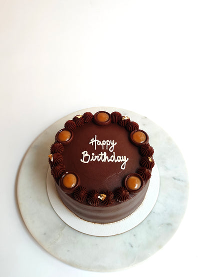 Chocolate Truffle Cake with Salted Caramel
